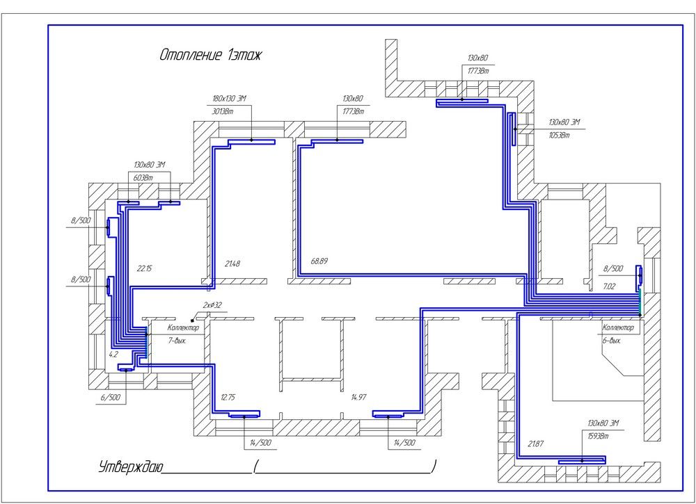 Проектирование отопления